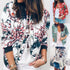 Outerwear & Coats Jackets Womens Ladies Retro Floral Zipper Up Bomber Outwear Casual coats and jackets women - menochic